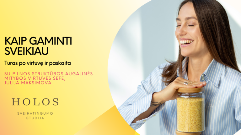 Kaip gaminti sveikiau. Paskaita su šefe Julija ir turas po virtuvę.