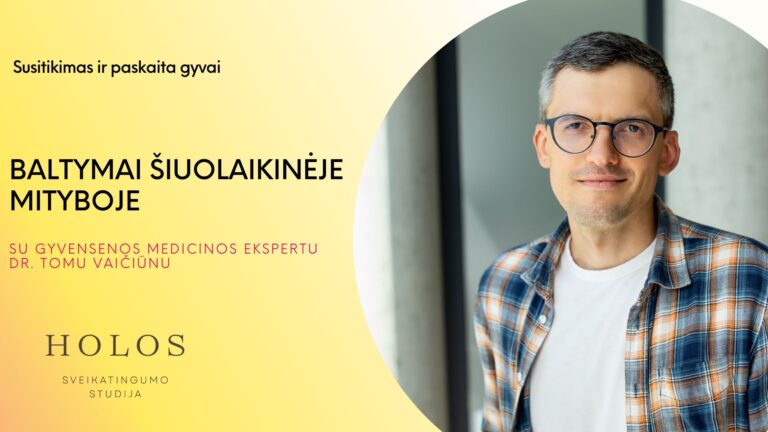 dr. Tomo Vaičiūno paskaita "Baltymai šiuolaikinėje mityboje"