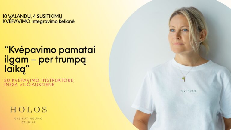 Kvėpavimo integravimas kasdienoje (4 susitikimų ciklas)