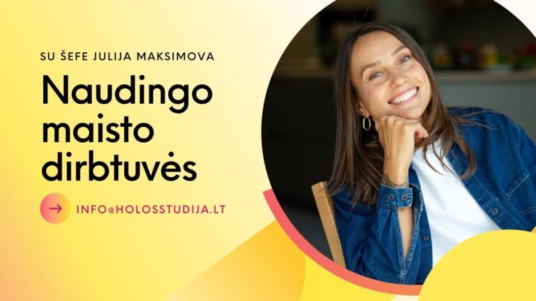 Maisto dirbtuvės ryte rugsėjo mėn.