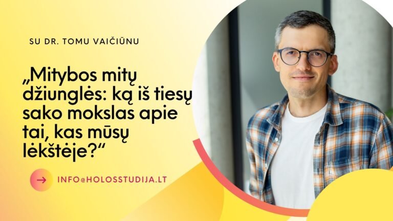 dr. Tomo Vaičiūno paskaita "Ką iš tiesų sako mokslas apie tai, kas Jūsų lėkštėje?"